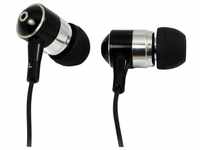 Logilink HS0015A, LogiLink Kopfhörer In-Ear 3,5mm Stereo schwarz (HS0015A)
