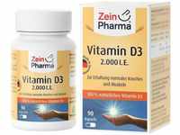 ZeinPharma Vitamin D3 2000 I.E. (90 Kapseln), Grundpreis: &euro; 512,35 / kg