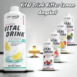 Best Body Nutrition Vital Drink Konzentrat - 1000ml - Bitter Lemon