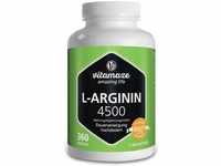 Vitamaze L-Arginin 4500mg (360 Kapseln), Grundpreis: &euro; 64,08 / kg