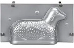 St&auml;dter Osterl&auml;mmchen 27,5 x 15 x 7 cm Silber 3D-Backform
