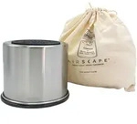 AIRSCAPE Kaffeedose/Edelstahl-Aromabeh&auml;lter klein silber geb&uuml;rstet