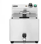 HENDI Fritteuse XL Profi Line mit Ablasshahn, 10 Liter, Profi Line, 10L,...