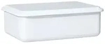 Riess Vorratsbeh&auml;lter mit Deckel medium hoch 23x15x7cm Weiss Emaille