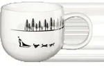 ASA Henkelbecher, sled dogs SNOWTRAC D. 10 cm, H. 8,5 cm, 0,4 l.