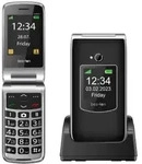 Beafon SL605 LTE, Silver Line, Gro&szlig;tastenklapphandy, schwarz