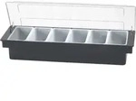 APS Zutatenbeh&auml;lter Kunststoff schwarz, 6 F&auml;cher, H&ouml;he: 100 mm, H&ouml;he: 100 mm