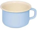Riess Kaffeeschale &Oslash;10cm 0,4 Liter Emaille Classic Pastell blau