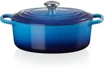 Le Creuset BR&Auml;TER OVAL SIGNATURE 31 CM AZURE