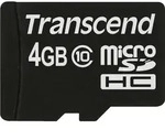 Transcend microSDHC 4GB Class 10