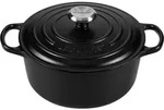 Le Creuset Signature Br&auml;ter rund 24 cm schwarz