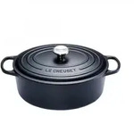 Le Creuset BR&Auml;TER OVAL SIGNATURE 31 CM SCHWARZ