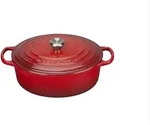 Le Creuset BR&Auml;TER OVAL SIGNATURE 27 CM KIRSCHROT