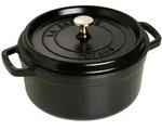 Staub Cocotte rund Schwarz 24 cm Br&auml;ter