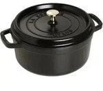 Staub Cocotte, 20 cm Schwarz rund Gusseisen La Cocotte 40509-487-0