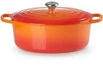 Le Creuset BR&Auml;TER OVAL SIGNATURE 33 CM OFENROT