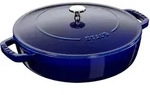 Staub Schmorpfanne Chistera, 24 cm | rund | Gusseisen | Dunkelblau