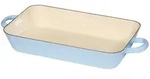 Riess Bratpfanne 33x20cm Pastell Blau Emaille