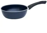 Riess Oma`s Emaille Pfanne hoch &Oslash;20cm Riess blau