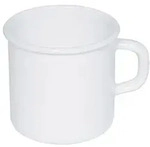 Riess Becher 3/8L &Oslash;8cm Weiss Emaille