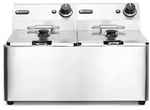 HENDI Fritteuse Kitchen Line - 2x8L, Kitchen Line, 16L, 230V/7000W,...