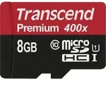 Transcend microSDHC 8GB Class 10 UHS-I 400X