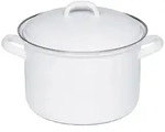 Riess Fleischtopf mit Deckel &Oslash;20cm Emaille Classic weiss