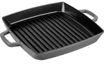 STAUB - Grillpfanne - 28 x 28 cm - viereckig - mattschwarz, Graphitgrau