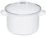 Riess Fleischtopf mit Deckel 22cm wei&szlig; 0125-033