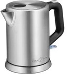 ProfiCook PC-WKS 1106 - Wasserkocher - 1 Liter - 2200 W - Edelstahl/Schwarz