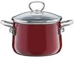 Riess Fleischtopf mit Glasdeckel &Oslash;20cm 4 Liter Nouvelle Rosso extra stark...