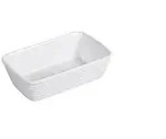K&Uuml;CHENPROFI Auflaufform Burgund rechteckig 20x14x6cm weiss