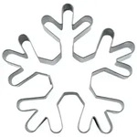 St&auml;dter Ausstechform Schneeflocke Edelstahl 6,5 cm