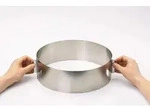 GEFU Tortenring TONDO XXL mit Verstellgriffen, H 10 cm