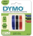 DYMO - Selbstklebend - Schwarz, Blau, Rot - Rolle (0,9 cm x 3 m) 3 Rolle(n) Blis...