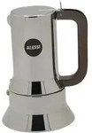 Alessi 9090/6 - Mokka-Kanne - Edelstahl - Edelstahl - 6 Tassen - 125 mm - 205 mm