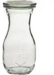 WECK Flasche 4-tlg., mit Deckel, Dichtungsring, Klammer, Inhalt: 0,25 Liter