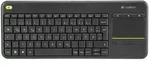 Logitech K400 Plus Touch Wireless Tastatur schwarz
