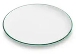 Gmundner Keramik Gr&uuml;ner Rand, Speiseteller Cup (&Oslash; 25cm)