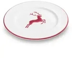 Gmundner Keramik Bordeauxr. Hirsch, Dessertteller Gourmet (&Oslash; 22cm)