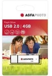 AgfaPhoto USB Flash Drive 2.0 - USB-Flash-Laufwerk - 4 GB - USB 2.0 - Silber