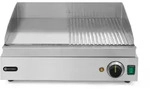 HENDI Grillplatte, Profi Line, 1/2 glatt, 1/2 gerillt, 230V/2400W, 550x435x(H)24...