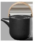 ASA Teekanne mit Holzgriff, kuro 17,5 x 12,6 cm, h. 14,5 cm, 1,0 l.