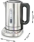 SOLIS Wasserkocher 2200W 1.7L Temperaturwahl(4St) Warmhaltef. edst