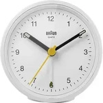 Braun Reflex BC12 - Wecker - rund - Quarz - Schreibtisch - wei&szlig;