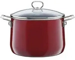 Riess Fleischtopf Nouvelle mit Glasdeckel &Oslash;24 cm 6,5 Liter Rosso extrastark...