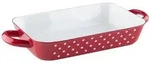 Riess Bratpfanne 26x17cm P&uuml;nktchen Rot Emaille