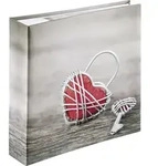 Hama Memo Rustico 22,5x22,5 200 Bild. 10x15 Metal Heart 2168