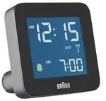 BRAUN Funkwecker digital 7,5x7,5x4,5cm schwarz