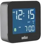 BRAUN Funkwecker digital 5,7x5,7x2cm schwarz